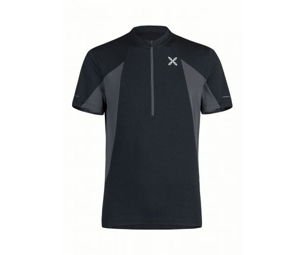 maglietta montura track zip t-shirt taglia xl black