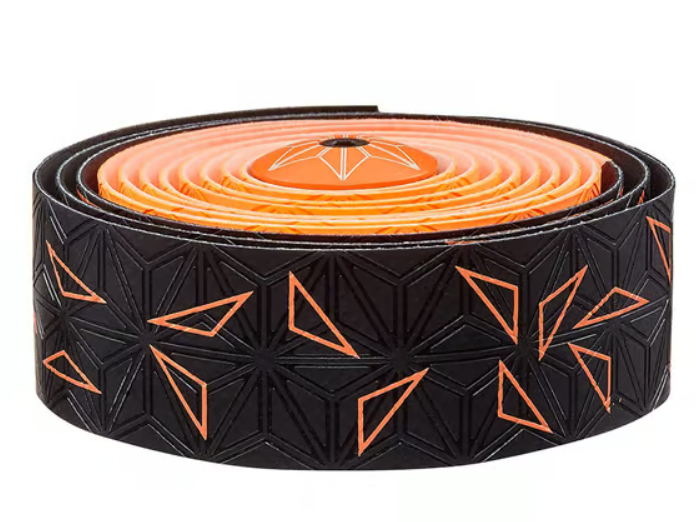 Nastro manubrio Supacaz Super Sticky Kush Star Fade arancione fluo