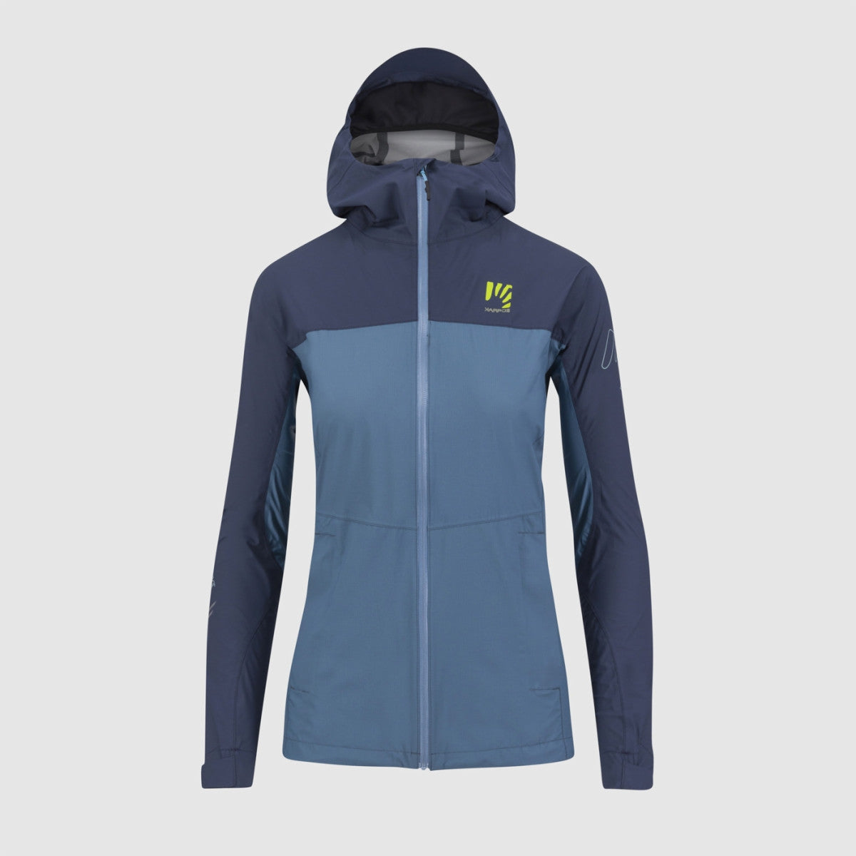 GIACCA CICLISMO DONNA ANTIPIOGGIA KARPOS LOT RAIN W JACKET FULLZIP CON CAPPUCCIO