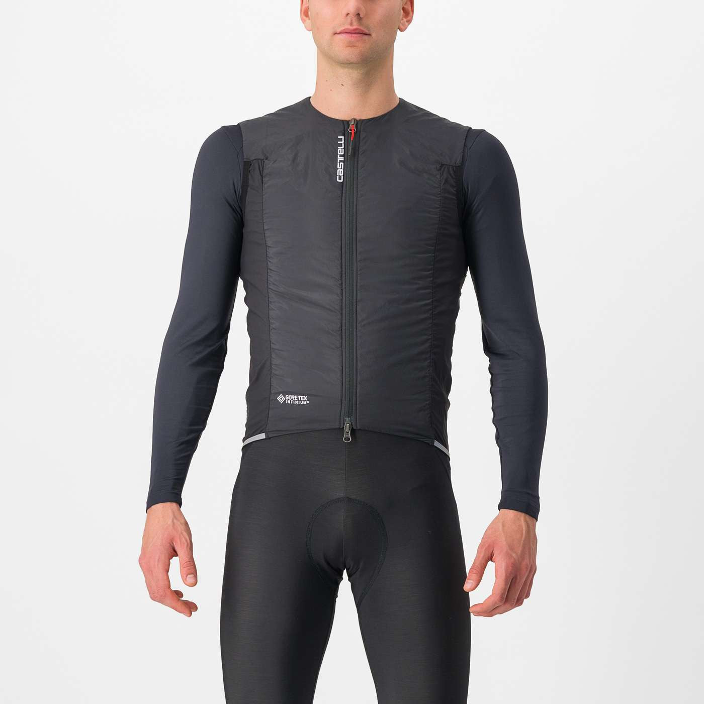 CASTELLI GILET INVERNALE FLY VEST GORETEX 2024 BLACK