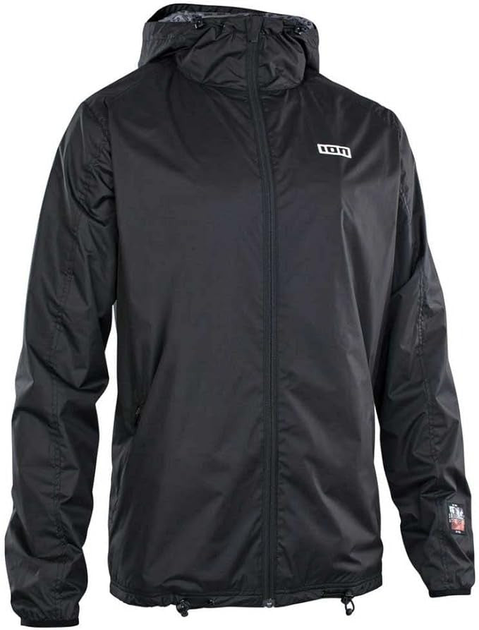 Giacca Antipioggia MTB Ion Rain Jacket Fullzip con cappuccio