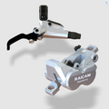 Impianto frenante Enduro E-bike Raicam RGR Factory Silver Olio Minerale 4 Pistoni