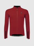 Giacca Invernale Ciclismo Antivento SlimFit Pissei Prima Pelle Bordeaux