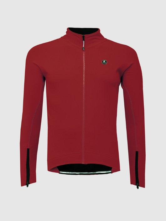 Giacca Invernale Ciclismo Antivento SlimFit Pissei Prima Pelle Bordeaux