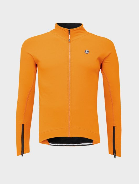 Giacca Invernale Ciclismo Antivento SlimFit Pissei Prima Pelle Orange