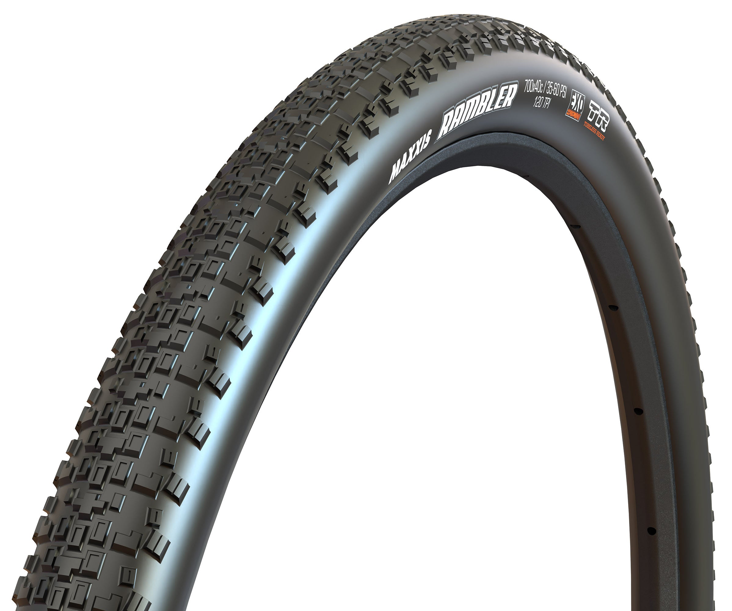 Copertone Gravel Tubless Maxxis Rambler 700x 45c Dual Compound 60TPI Exo Black ETB00143200