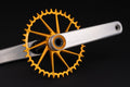 Guarnitura Road Gravel Garbaruk Crankset 170mm BB30 Silver Orange 5907441600668